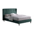 Amelia 4FT6 Bed - Green Velvet Fabric